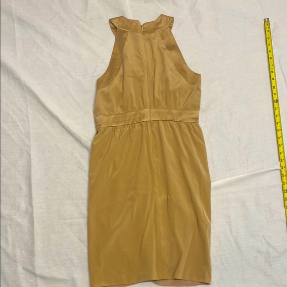 Bebe Gold Halter Neck Wrap Sheath Mini Dress with gorgeous details - Picture 13 of 16